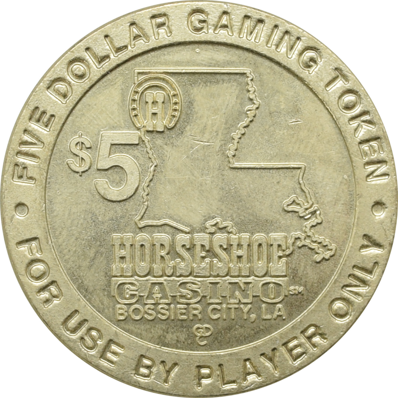 Horseshoe Casino Bossier City Louisiana $5 Token
