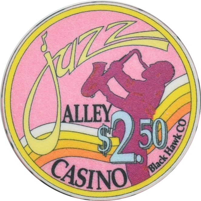 Jazz Alley Casino Black Hawk Colorado $2.50 Chip