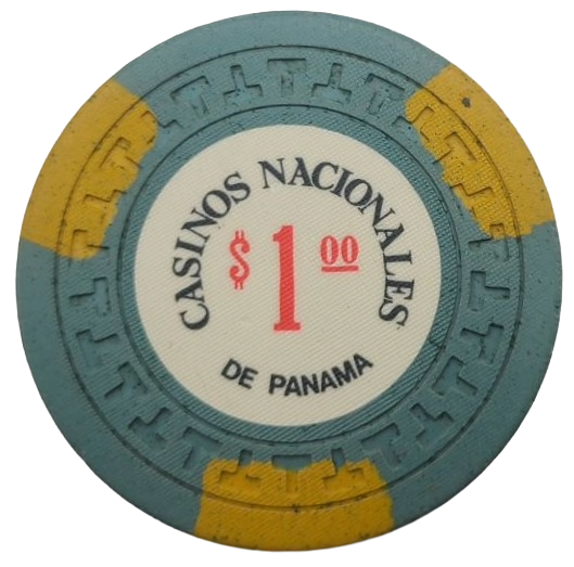 Casino Nacionales de Panama $1 Casino Chip T's Mold