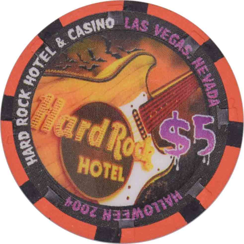 Hard Rock Casino Las Vegas Nevada $5 Halloween Chip 2004