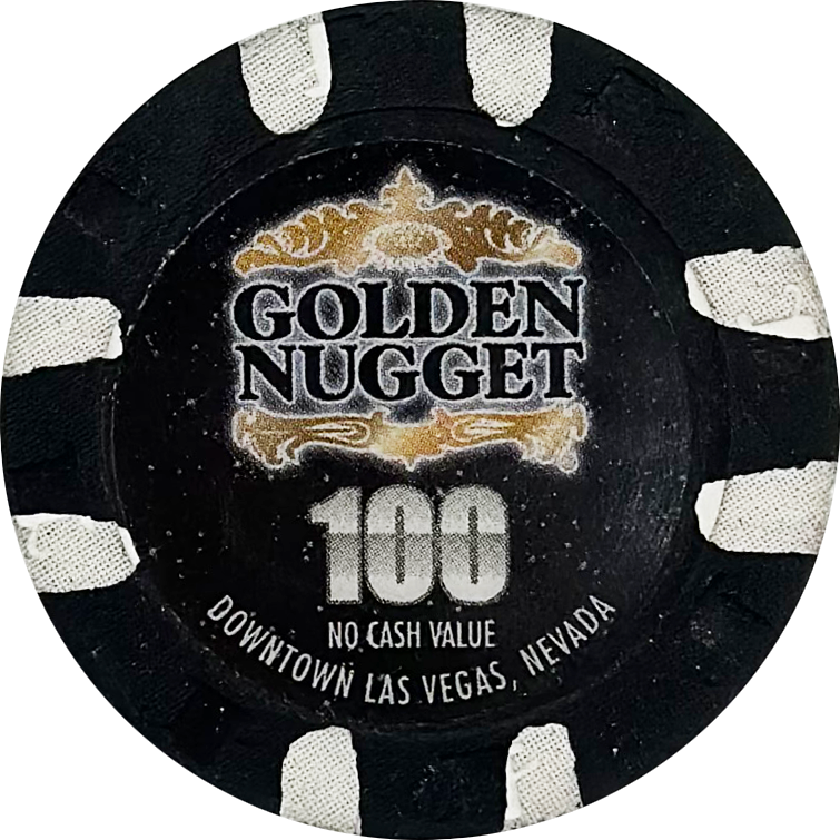 Golden Nugget Casino Las Vegas NV $100 Poker After Dark Chip 2008