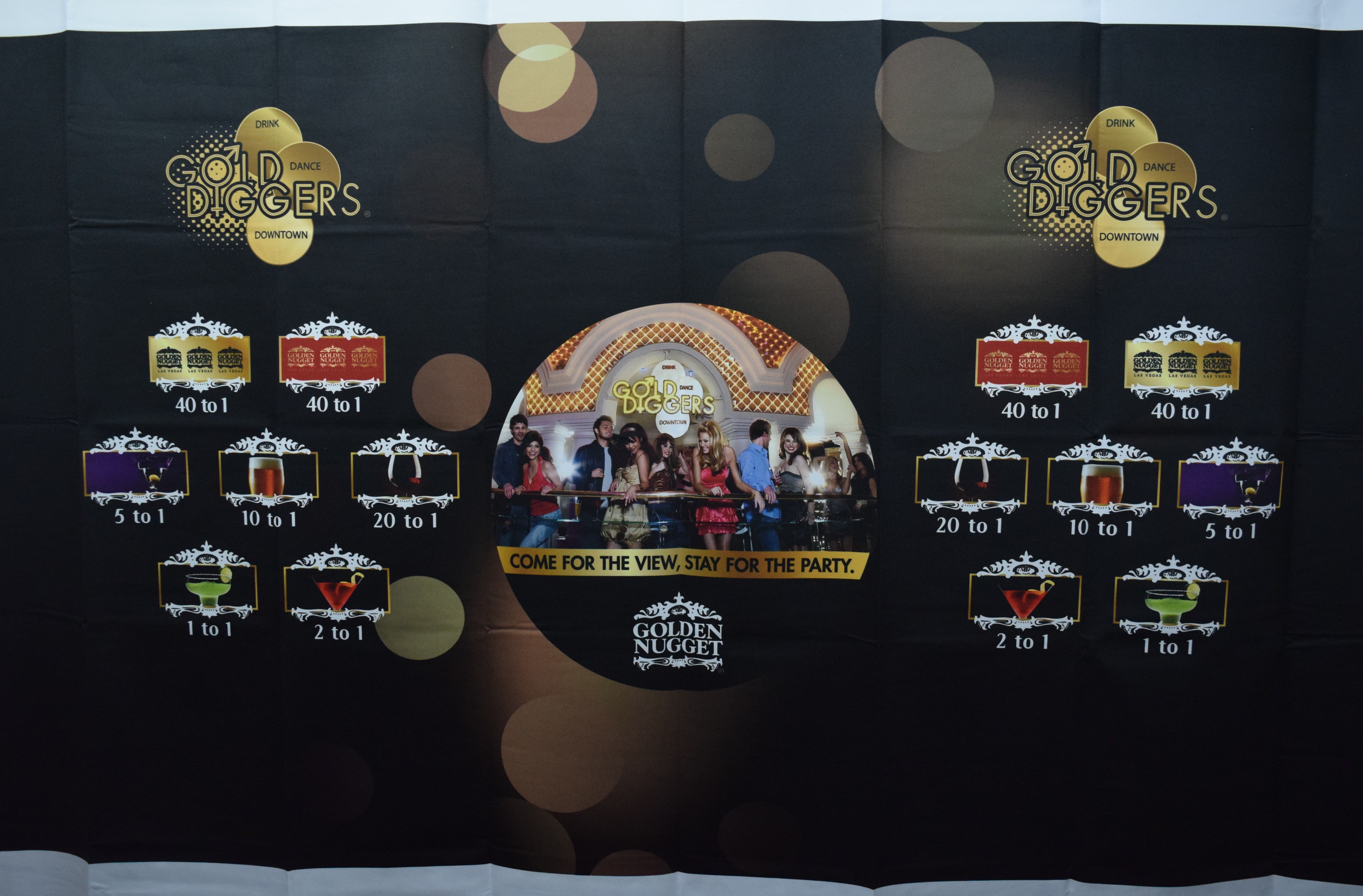 Golden Nugget Casino Las Vegas Nevada Prize Wheel Gold Diggers Layout