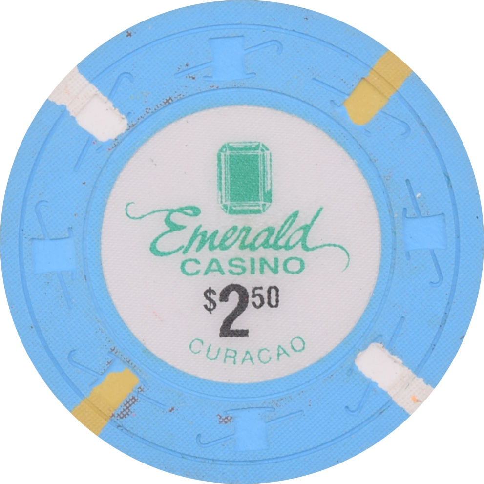 Emerald Casino Piscadera Bay Curacao $2.50 Chip