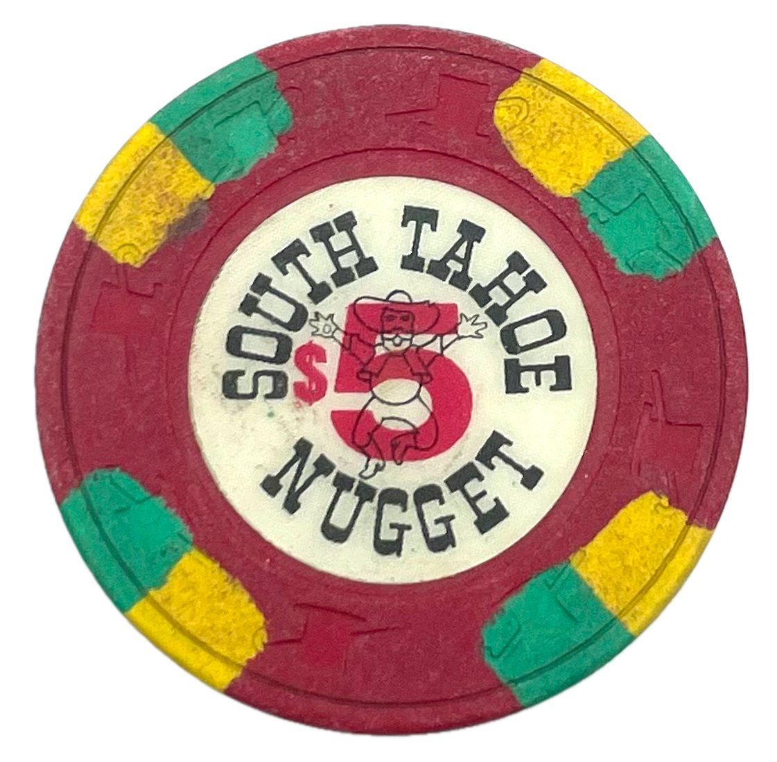 South Tahoe Nugget Casino Stateline NV $5 Chip 1980