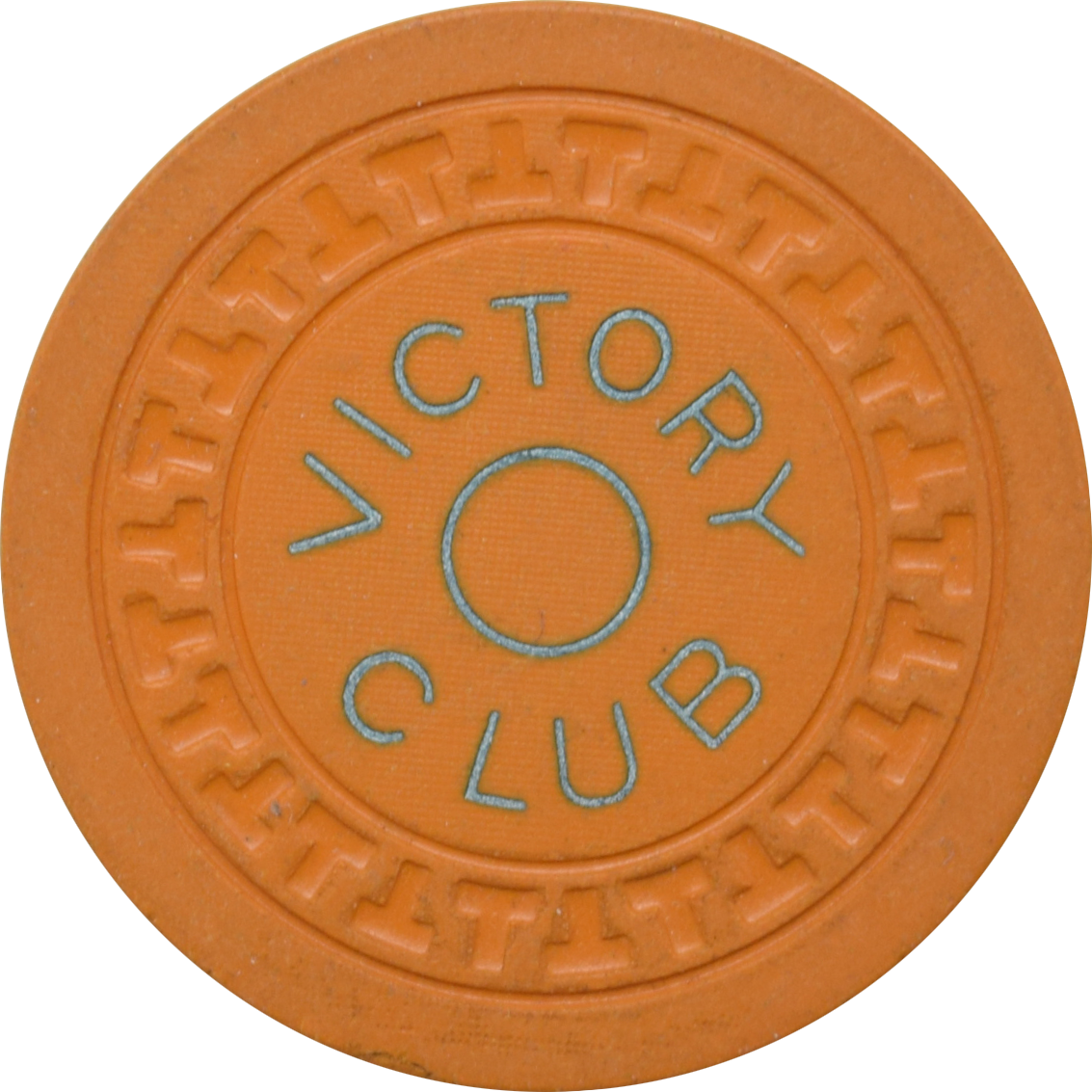 Victory Club Casino Pittman Nevada $5 Orange Chip 1952