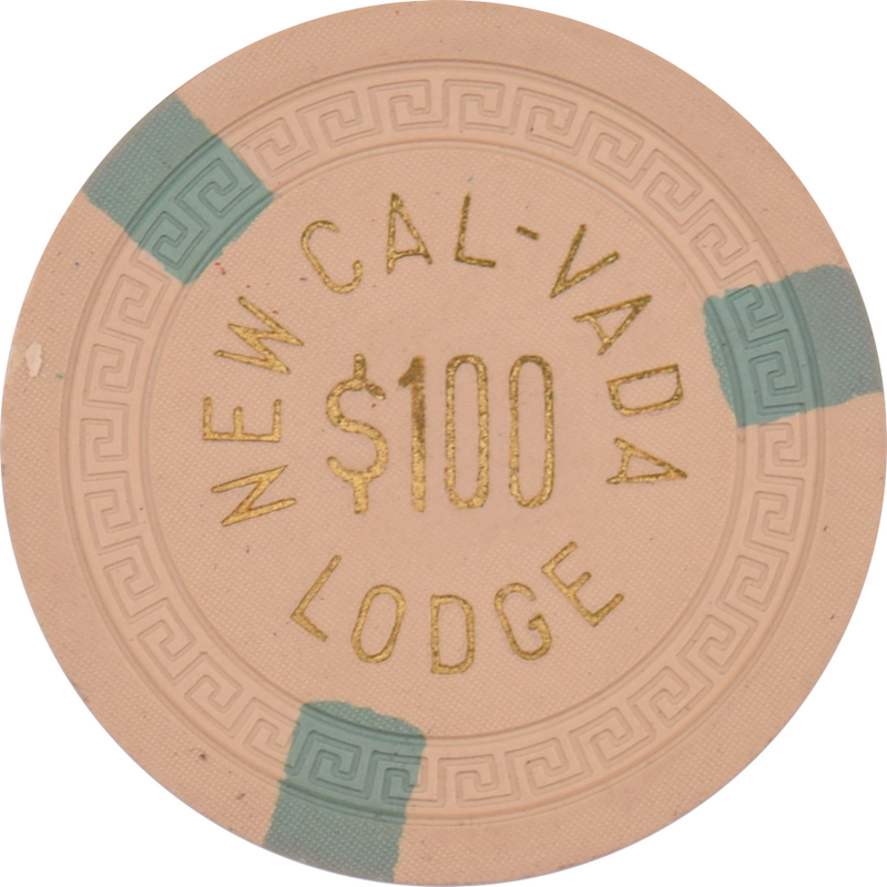 New Cal-Vada Lodge Casino Lake Tahoe Nevada $100 Chip 1951