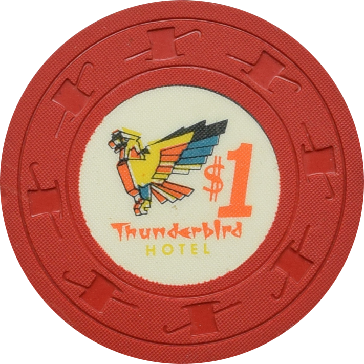 Thunderbird Casino Las Vegas Nevada $1 Jimmy Schuyler Chip 1962