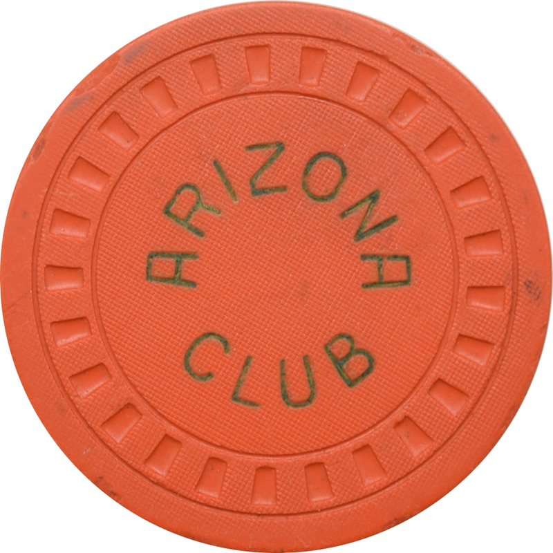 Arizona Club Illegal Casino Chip Phoenix Arizona Orange Chip
