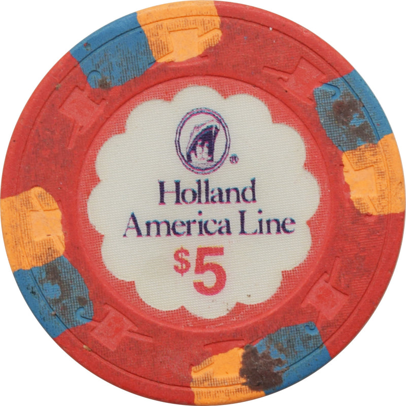 Holland America Line Cruise Lines $5 Chip
