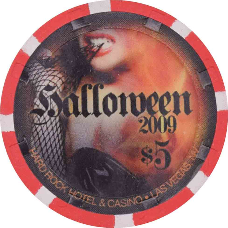 Hard Rock Casino Las Vegas Nevada $5 Halloween Chip 2009