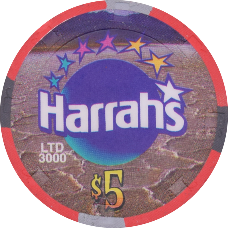 Harrah's Casino Laughlin Nevada $5 But It's A Dry Heat Chip 2002