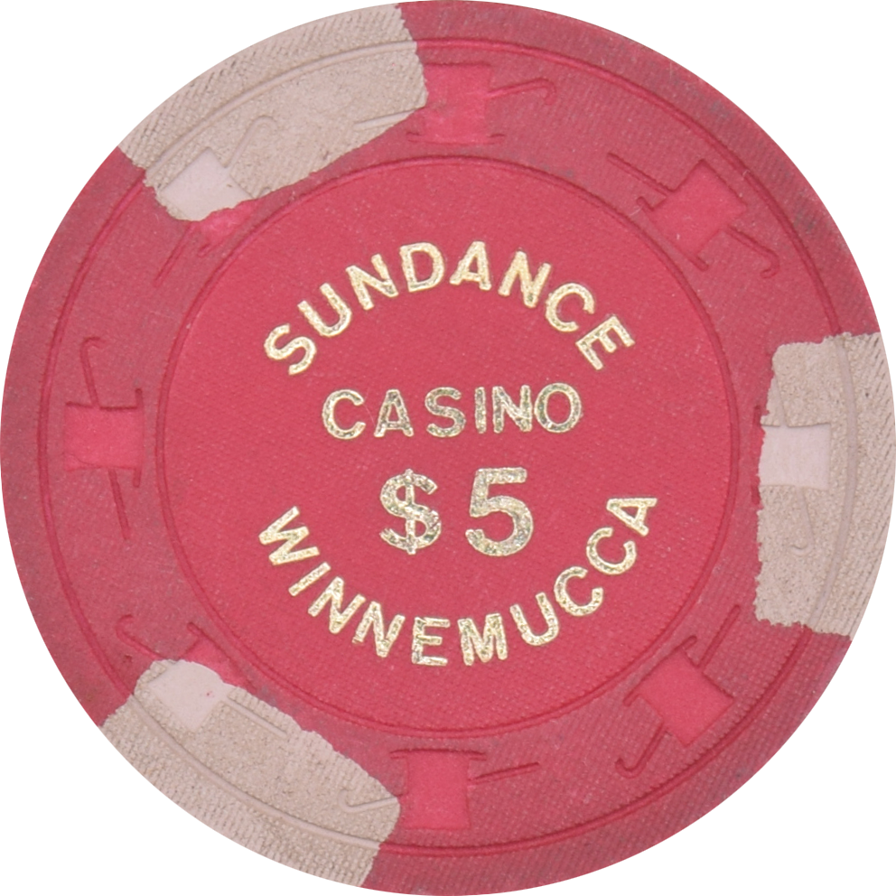 Sundance Casino Winnemucca Nevada $5 Chip 1980s