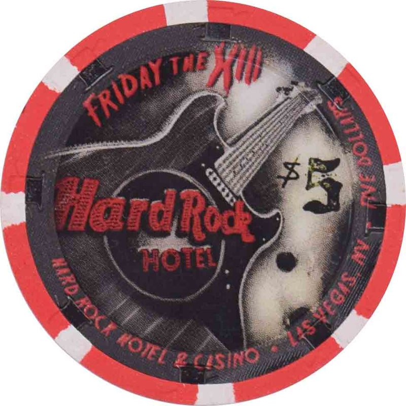 Hard Rock Casino Las Vegas Nevada $5 Friday the 13th Chip 2011