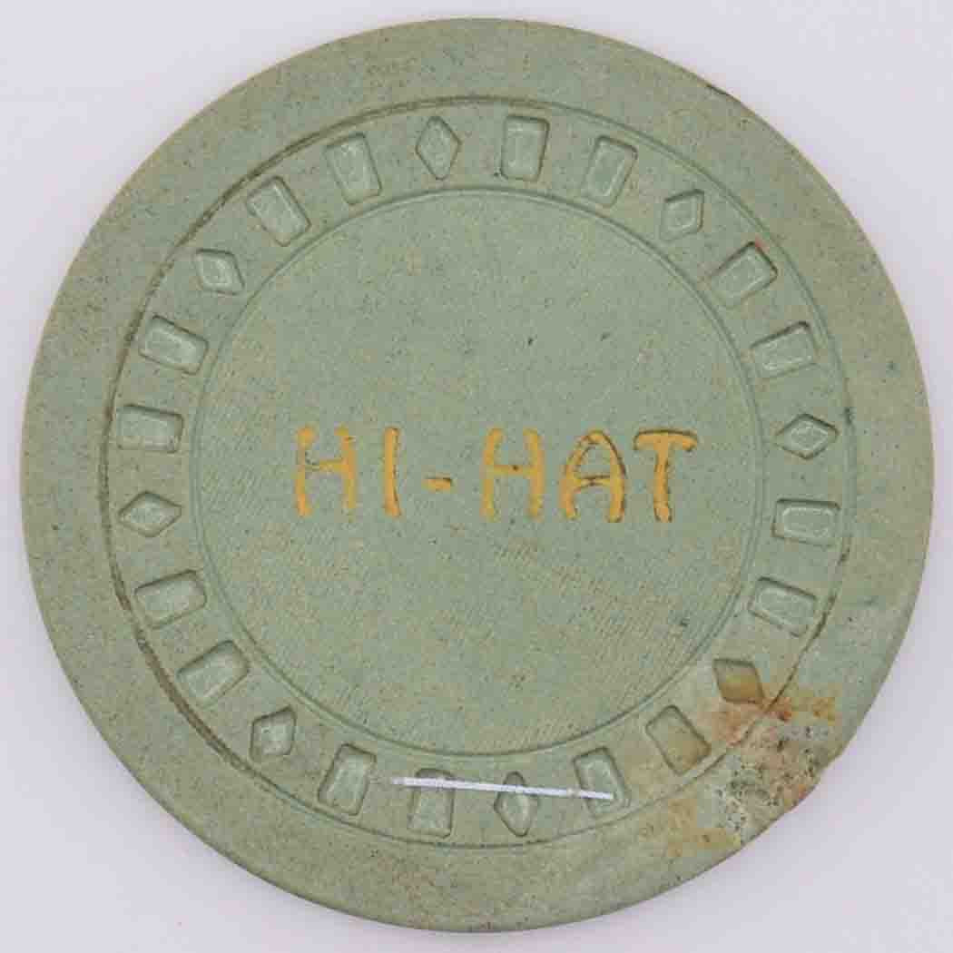 Hi Hat Card Room San Francisco California Green Chip
