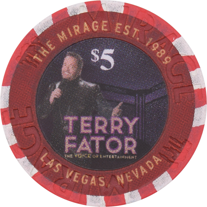 Mirage Casino Las Vegas Nevada $5 Terry Fator Chip 2019