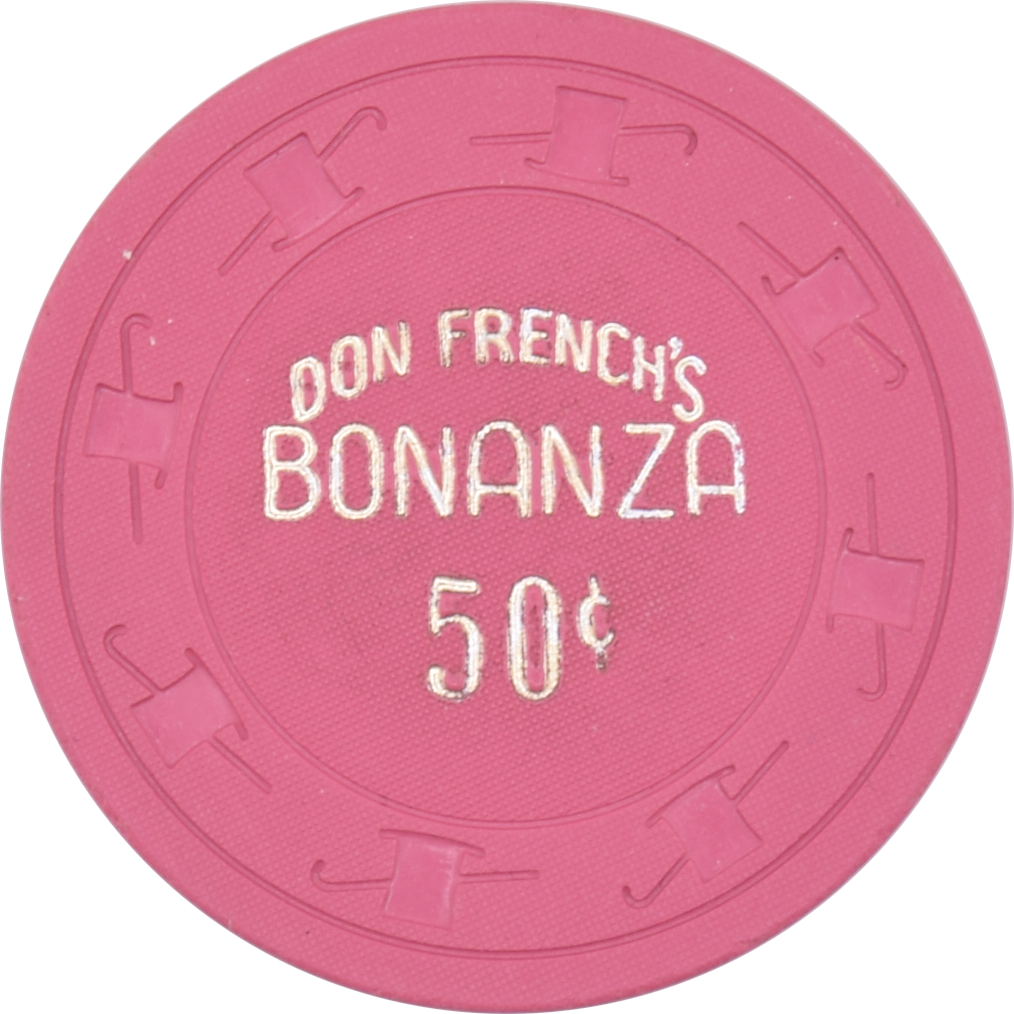 Don French's Bonanza Casino N. Las Vegas Nevada 50 Cent Chip 1955