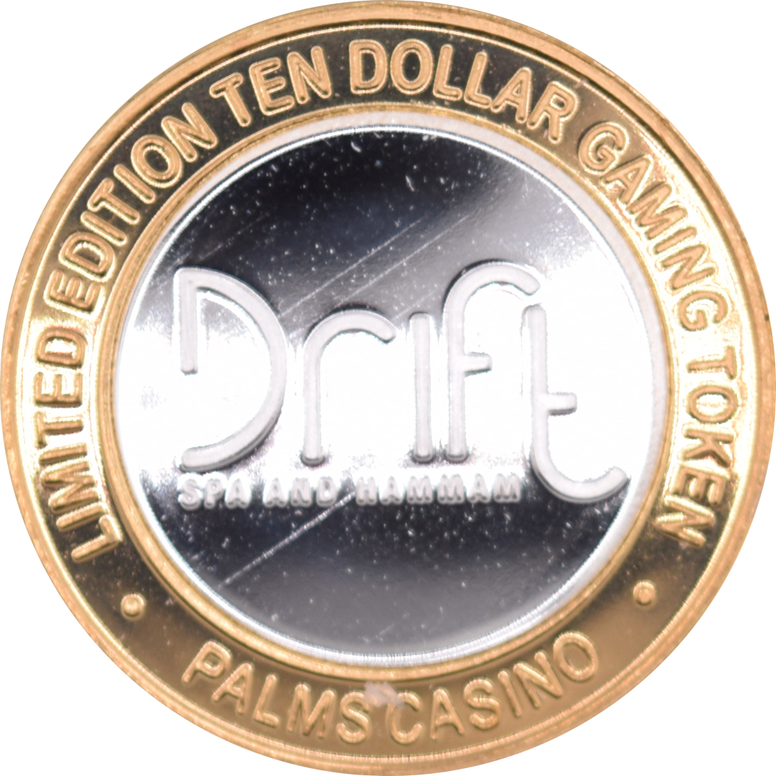 Palms Casino and Resort Las Vegas Nevada "Drift Spa & Hammam" $10 Silver Clad Strike 2008