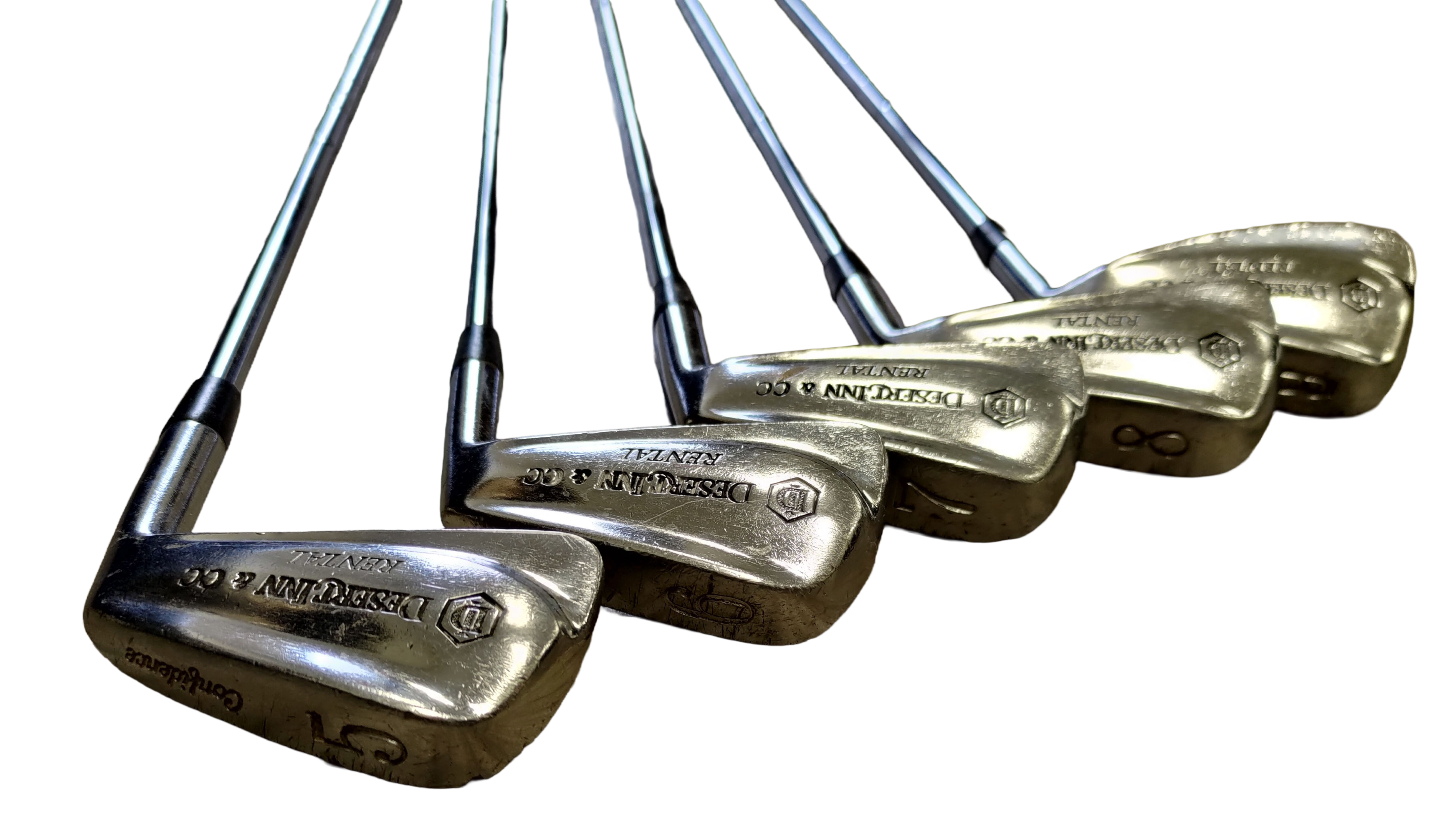 Desert Inn Country Club Casino Las Vegas Rental Golf Set of 5 Clubs Authentic Course Used