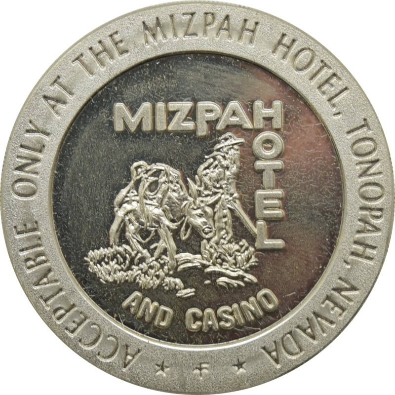 Mizpah Hotel Casino Tonopah Nevada $1 Token 1967