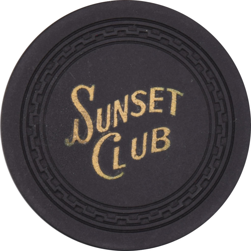 Sunset Club Casino Las Vegas Nevada $25 Chip 1930s