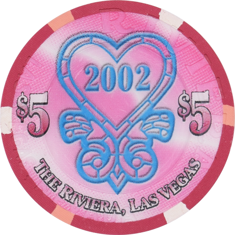 Riviera Casino Las Vegas Nevada $5 Wedding Chapel Chip 2002