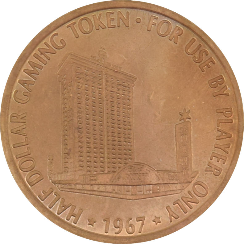 Mint Casino Las Vegas Nevada 50 Cent Gaming Token 1967