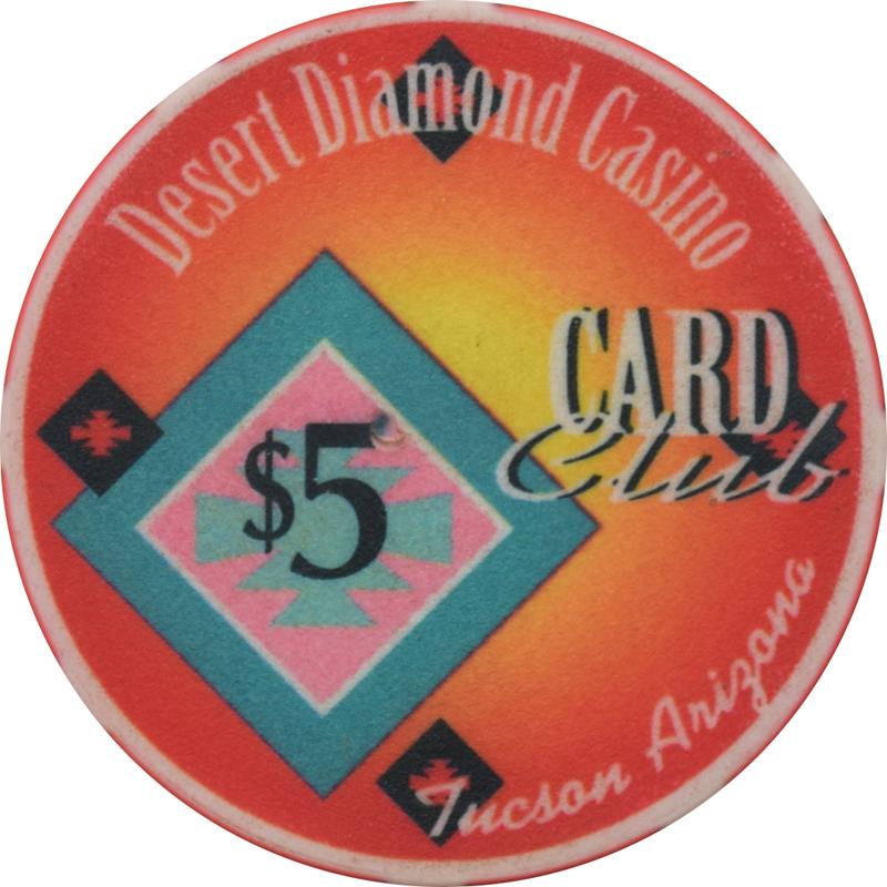 Desert Diamond Casino Tucson Arizona $5 Chip