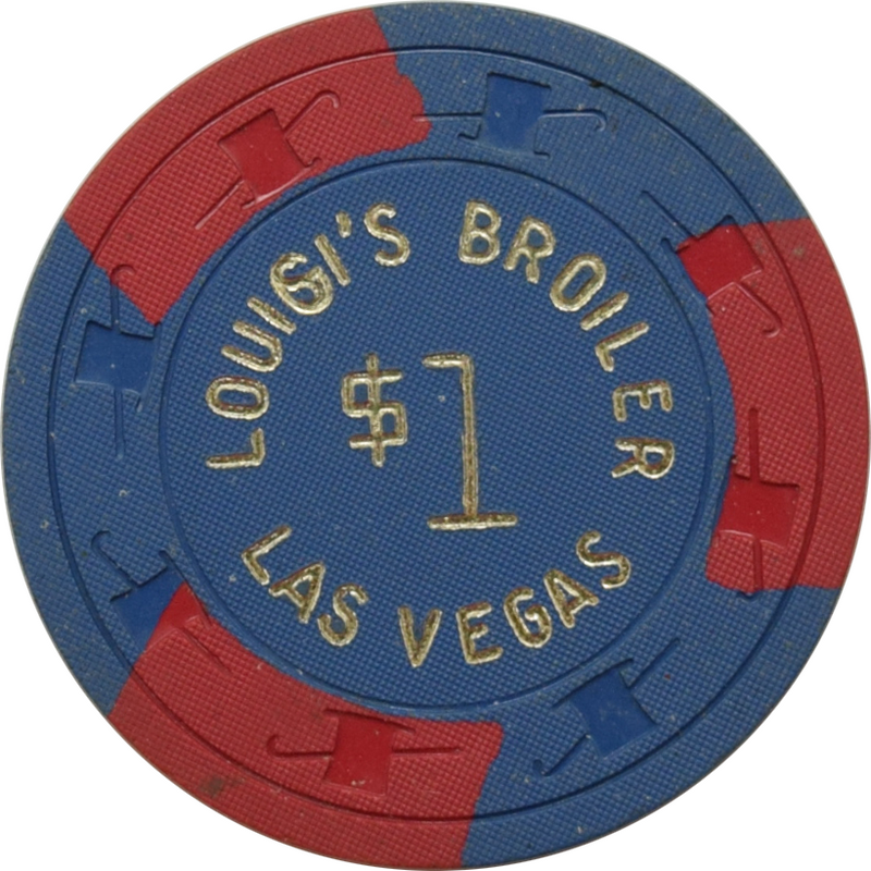 Louigi's Broiler Casino Las Vegas Nevada $1 Chip 1960