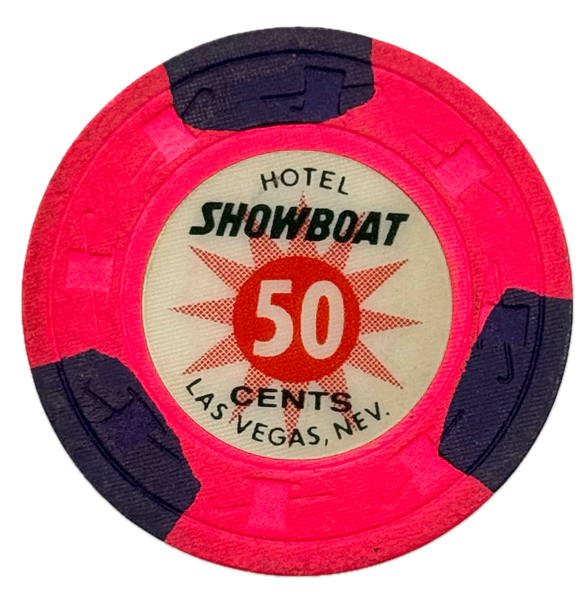Showboat Casino Las Vegas NV 50 Cent Chip 1970s