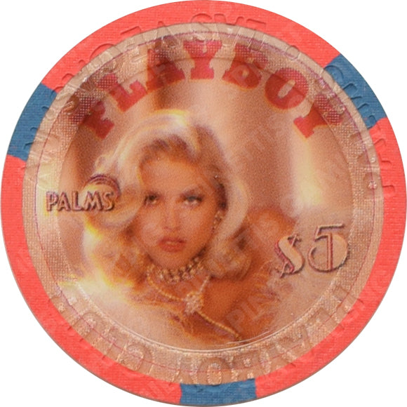 Playboy Palms Casino Las Vegas Nevada $5 Anna Nicole Smith (No Hands) Chip 2007