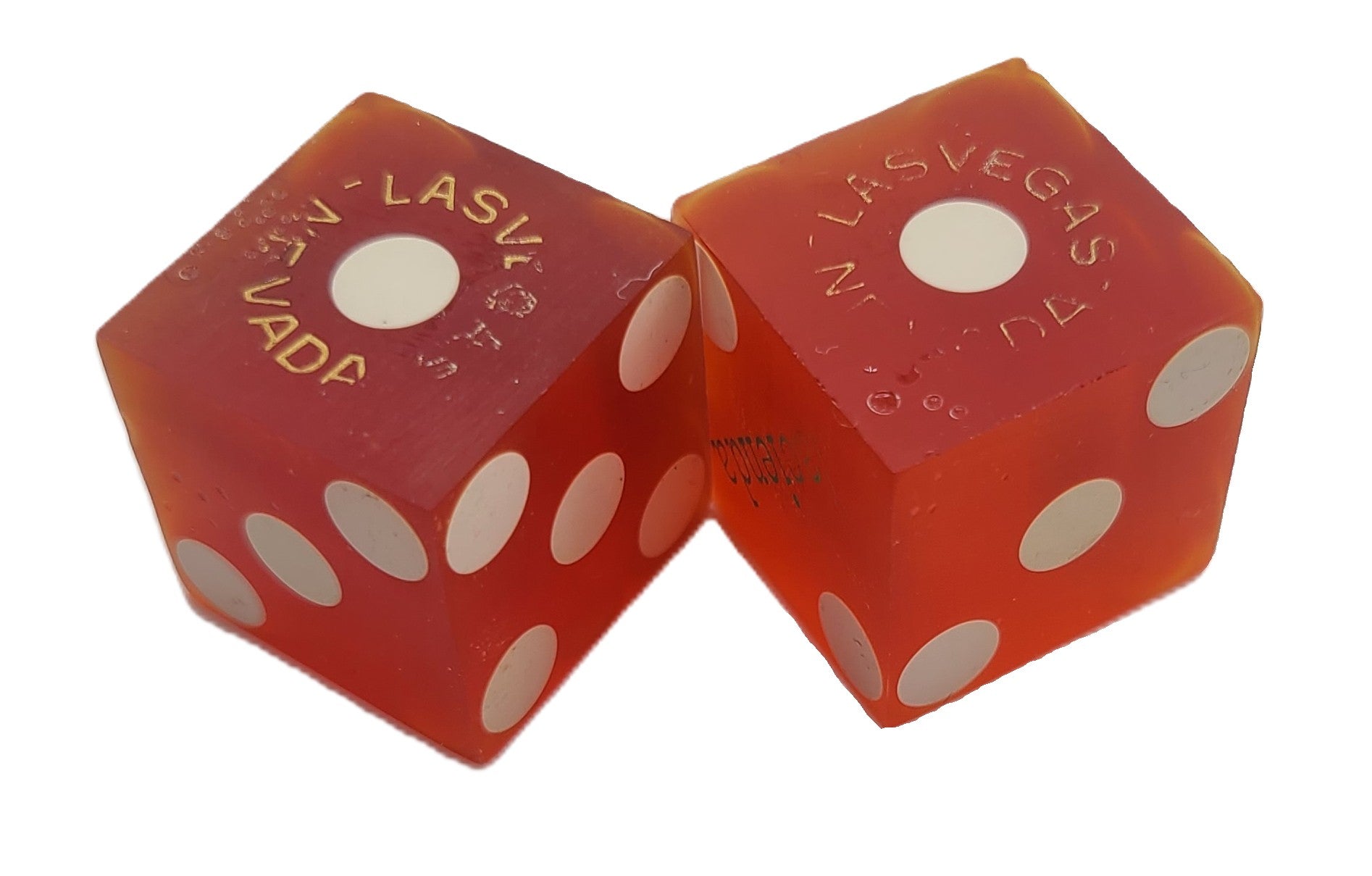 Hacienda Las Vegas Nevada Pair of Dice Green Stamp