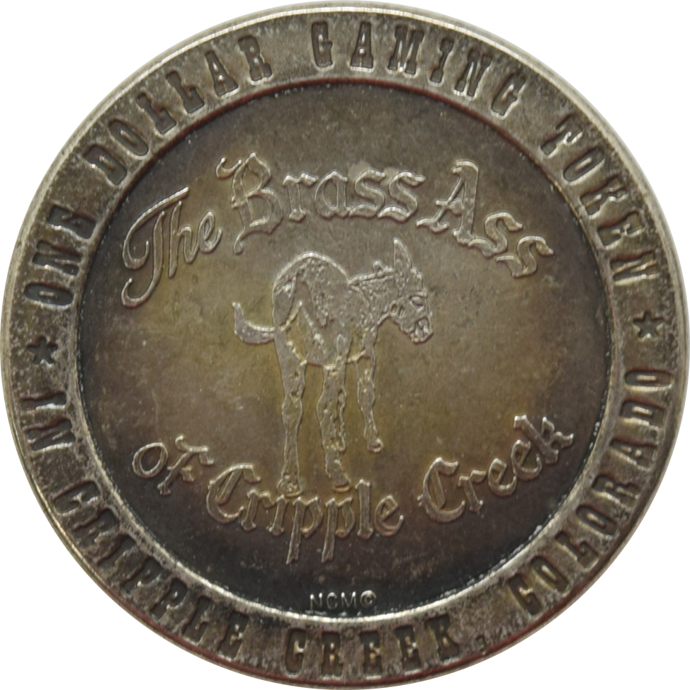 The Brass Ass Casino Cripple Creek Colorado $1 Token 1991