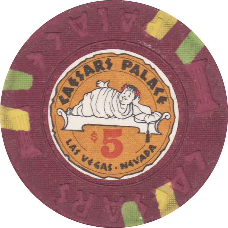Caesars Palace Casino Las Vegas Nevada $5 Chip 1972