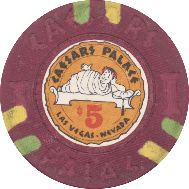 Caesars Palace Casino Las Vegas Nevada $5 Chip 1972