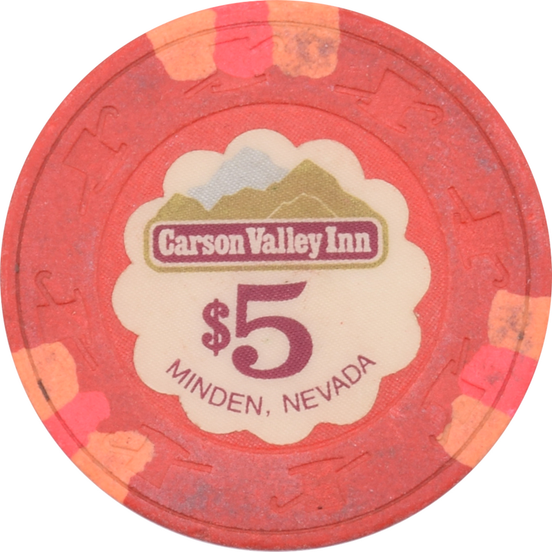 Carson Valley Inn Casino Minden Nevada $5 Chip 1984