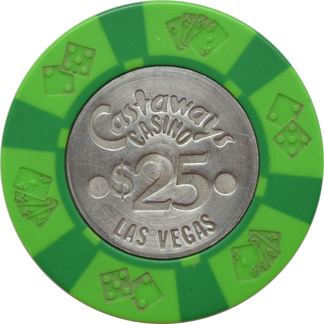 Castaways Casino Las Vegas Nevada $25 Chip 1970s