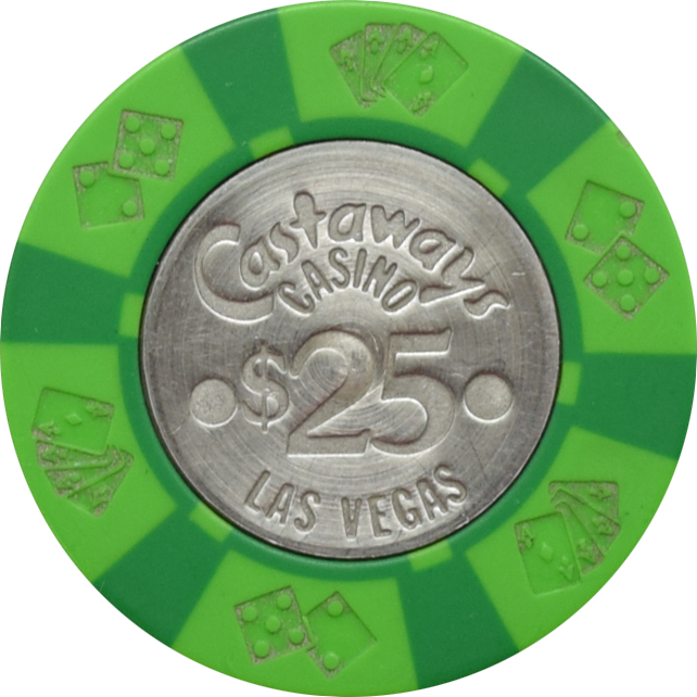 Castaways Casino Las Vegas Nevada $25 Chip 1970s