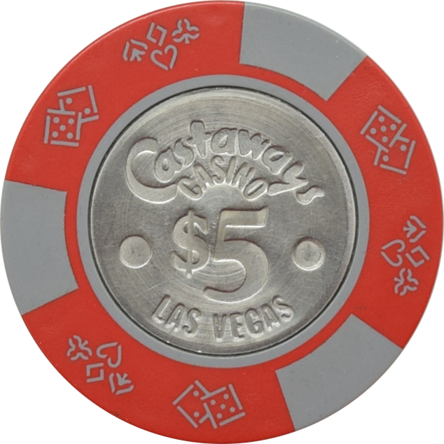 Castaways Casino Las Vegas Nevada $5 Chip 1980s