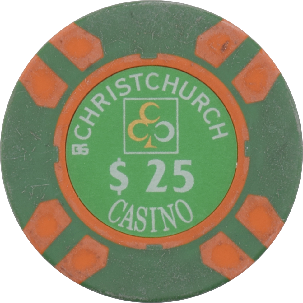 Christchurch Casino Christchurch New Zealand $25 Chip