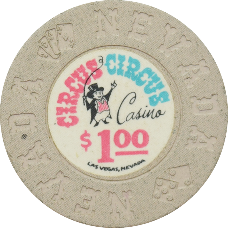 Circus Circus Casino Las Vegas Nevada $1 Chip 1968