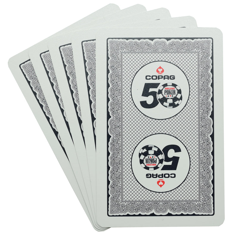 Copag WSOP 50th Anniversary Authentic Used Deck Plastic Playing Cards Bridge Size
