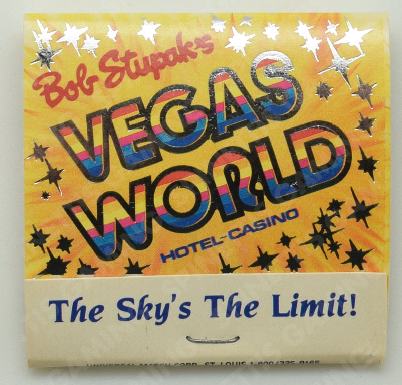 Bob Stupak's Vegas World Casino Las Vegas Nevada Used Matchbook
