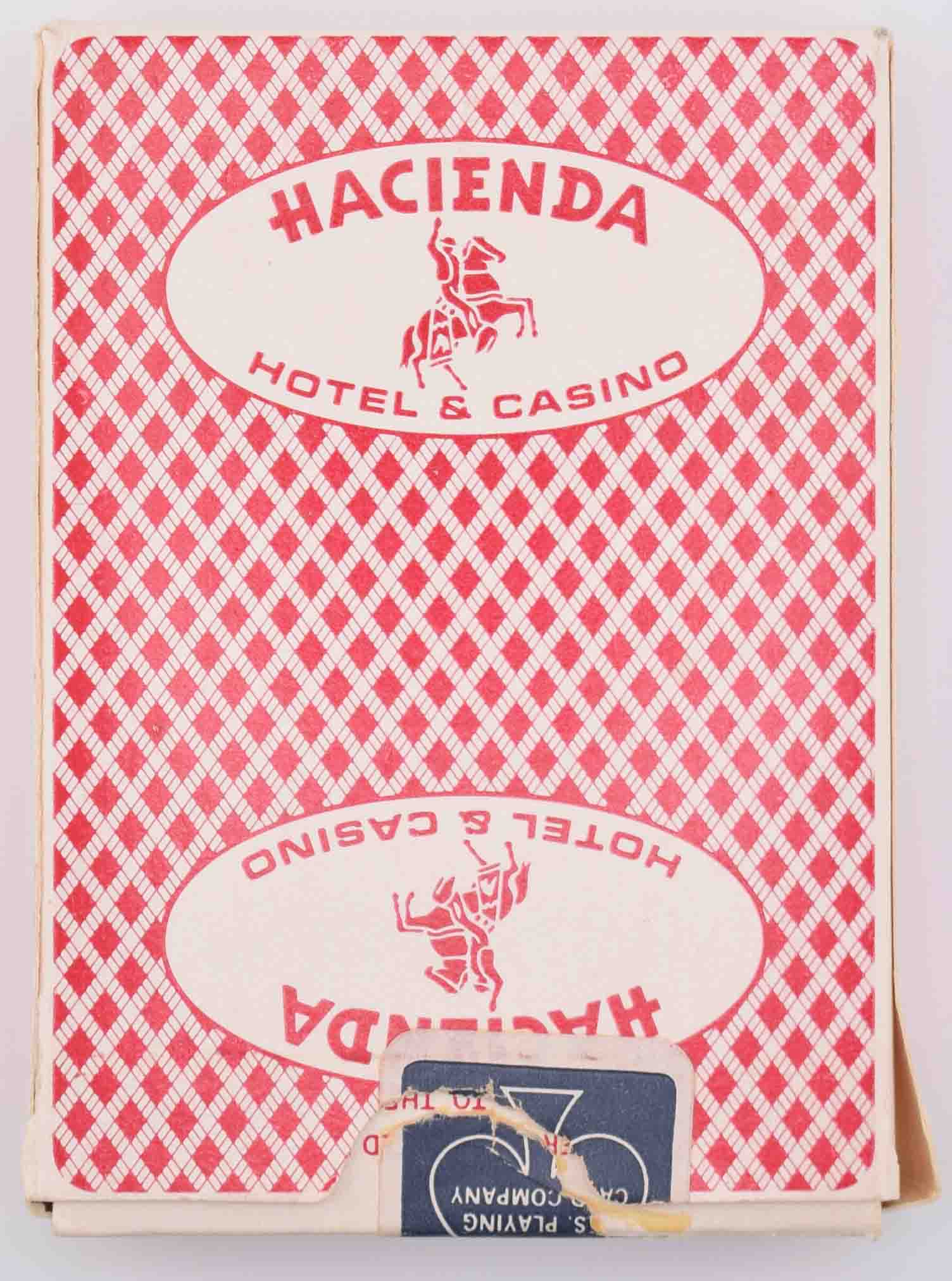 Hacienda Casino Las Vegas Used Red Deck of Playing Cards