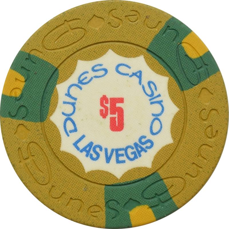 Dunes Casino Las Vegas Nevada $5 Chip 1973