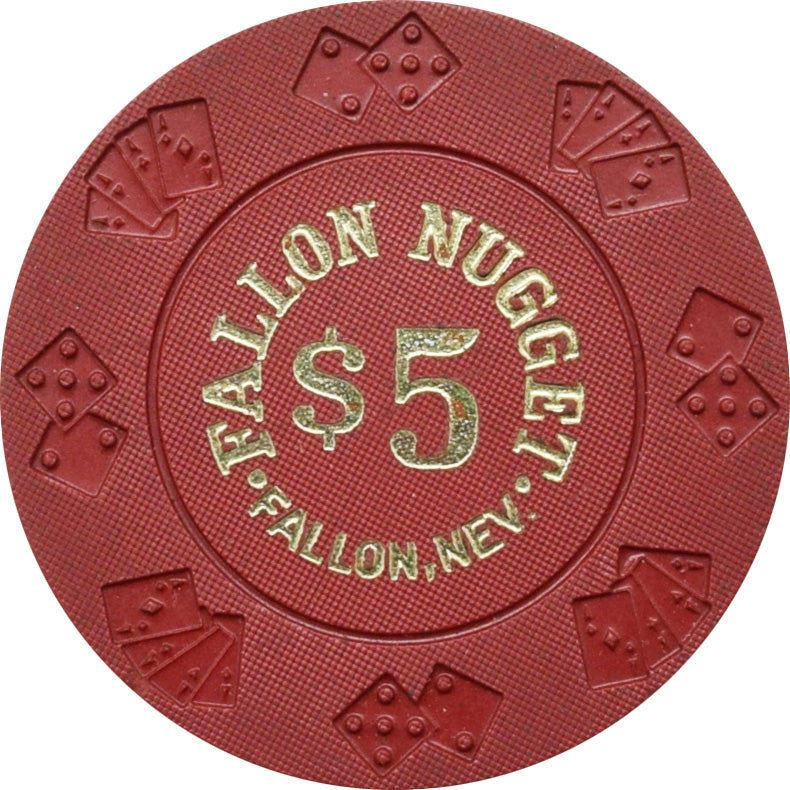 Fallon Nugget Casino Fallon Nevada $5 Chip 1970