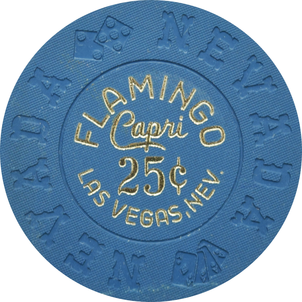 Flamingo Capri Casino Las Vegas Nevada 25 Cent Chip 1970s