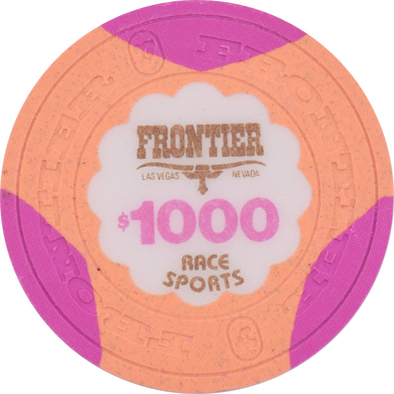 Frontier Casino Las Vegas Nevada $1000 Race Sports Chip 1980s