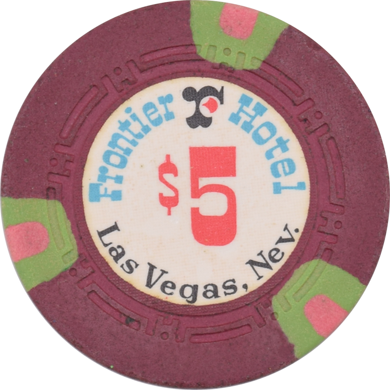 Frontier Casino Las Vegas Nevada $5 Chip 1971