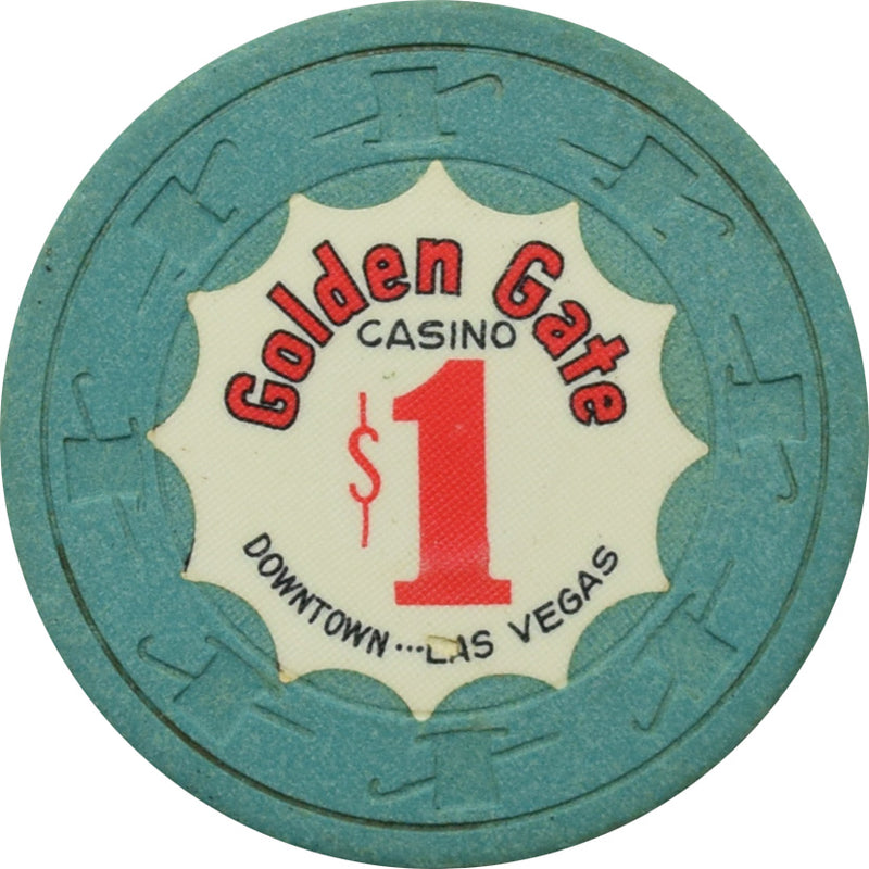 Golden Gate Casino Las Vegas Nevada $1 Chip 1968