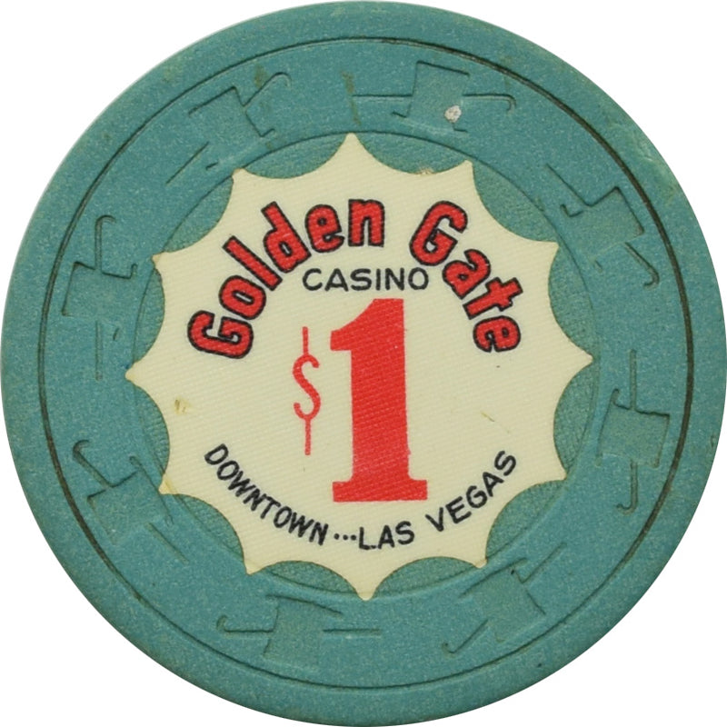 Golden Gate Casino Las Vegas Nevada $1 Chip 1968
